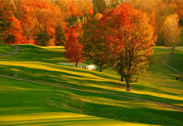 sunset at the golf course 2