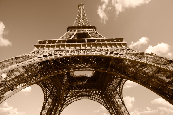 Eiffel Tower in Sepia