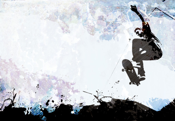 Skateboarding Grunge Layout