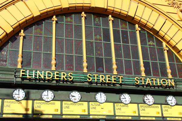 Flinders Street Station. Australia, Melbourne.