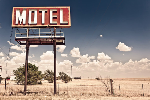 Old motel sign