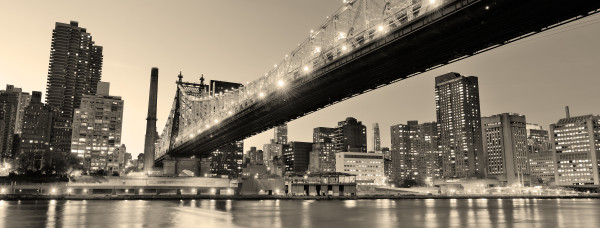 New York City night panorama