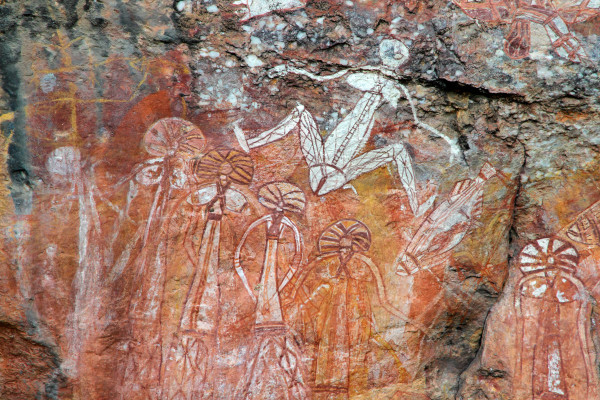 Aboriginal rock art at Nourlangie, Australia