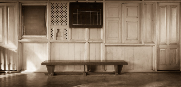 Sepia picture of old building