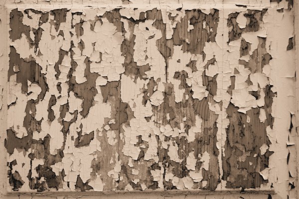 Texture of old paint with toning by sepia