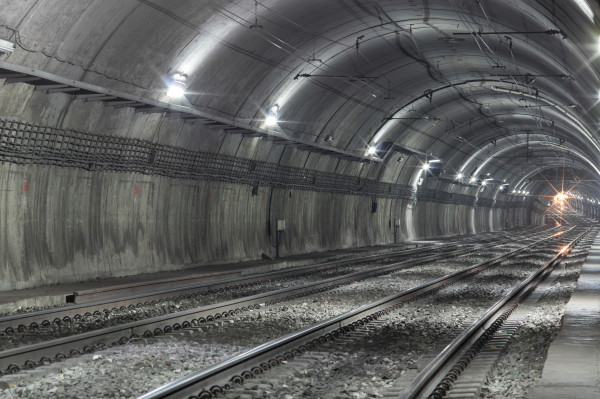 Empty Subway Tunnel