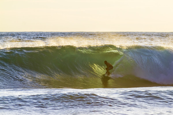 Sunset surfer