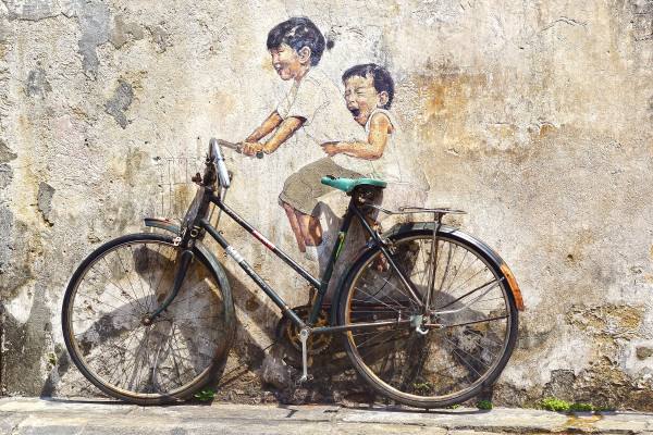 “Little Children on a Bicycle” Mural.