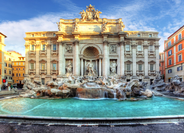 Trevi Fountain, rome, Italy.