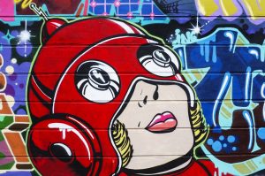 Sci Fi Woman graffiti