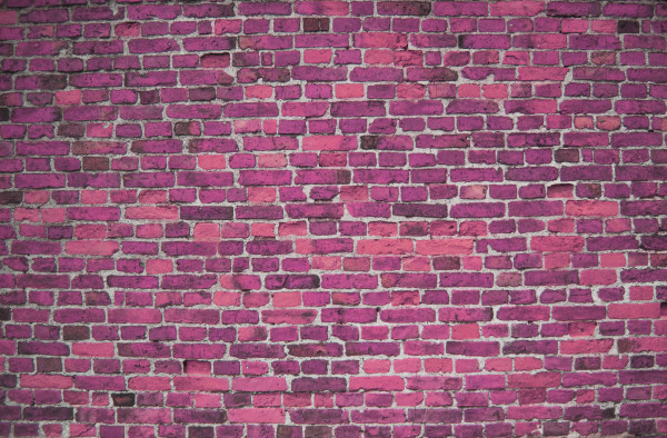 Pink / cerise brick wall (background, wallpaper, bricks)