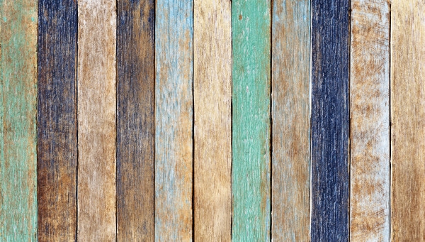 Colorful Wooden Plank