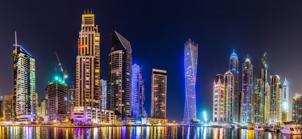 Dubai Marina cityscape, UAE