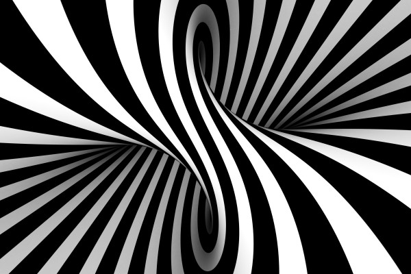 Black and white abstract