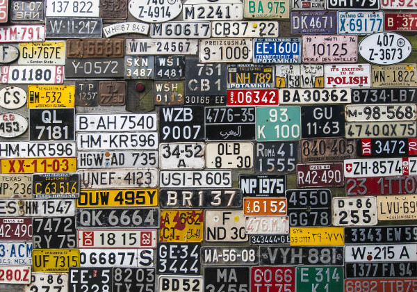 Various License Plates