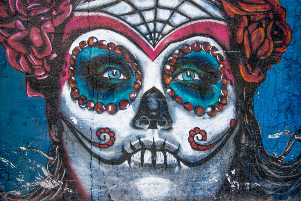 background graffiti beautiful catrina