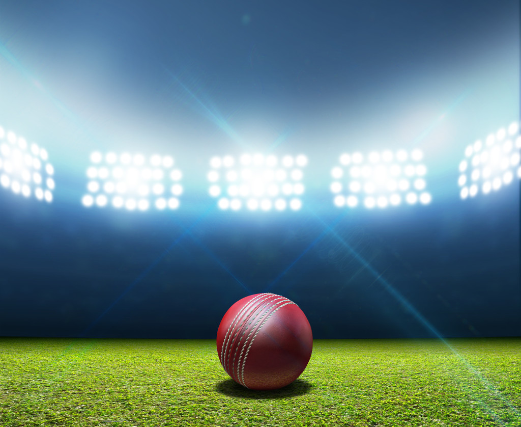 Cricket Stadium And Ball - Custom Wallpaper