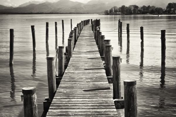 old wooden jetty