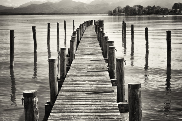 old wooden jetty