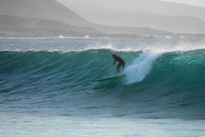 Surfing in Lanzarote