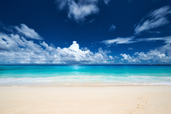 Beautiful Anse Intendance beach at Seychelles