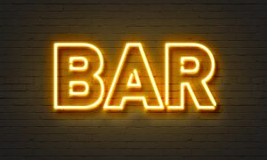 Bar neon sign
