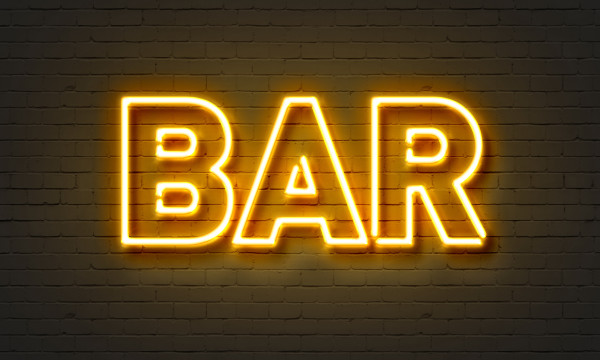 Bar neon sign