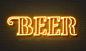 Beer neon sign