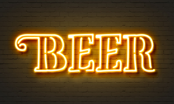 Beer neon sign