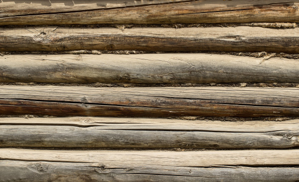 Timbered walls. background