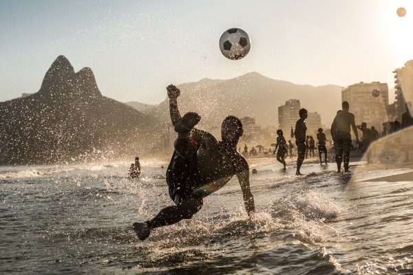 Voleio a beira mar, Rio de Janeiro, Brasil