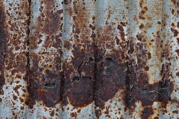 Rusty on zinc metal plate texture