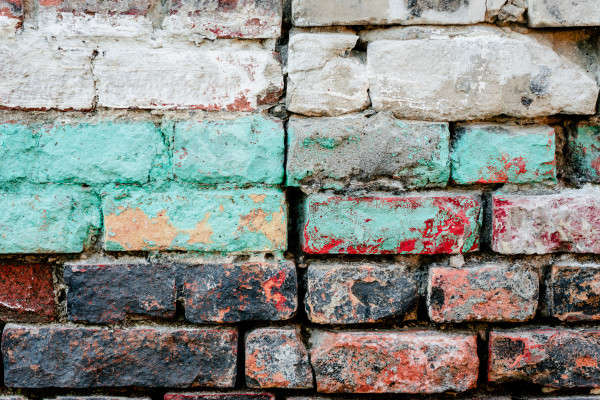 Texture. Brick. Wall. A background with attritions and cracks