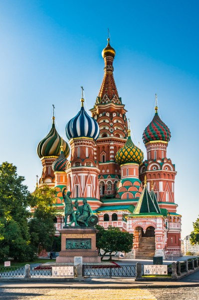 St. Basils cathedral on Red Square in Moscow, Russia