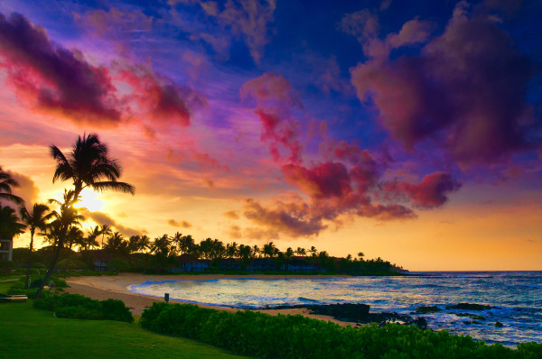 Spectacular ocean view on the Road to Hana, Maui, Hawaii, USA
