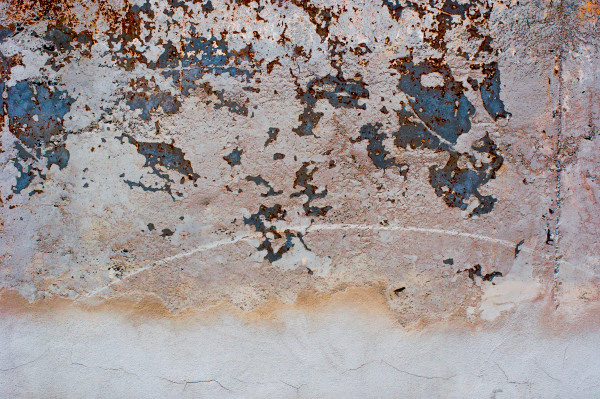rust color on old cement and metal texture background