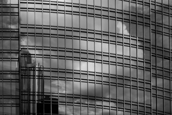 Modern architecture in black and white