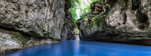 Gorge of the mountain river