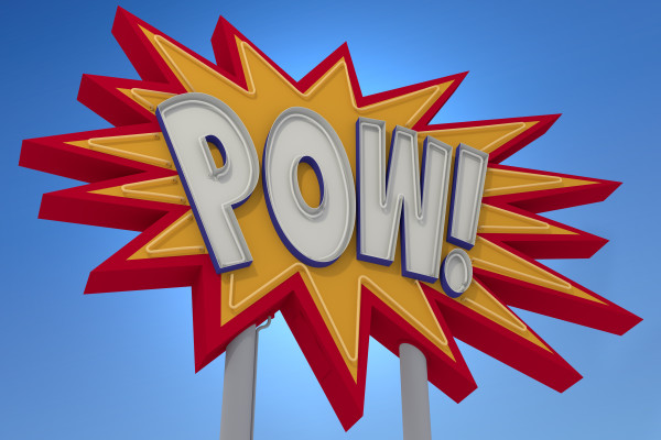 POW! Sound Effect Neon Sign