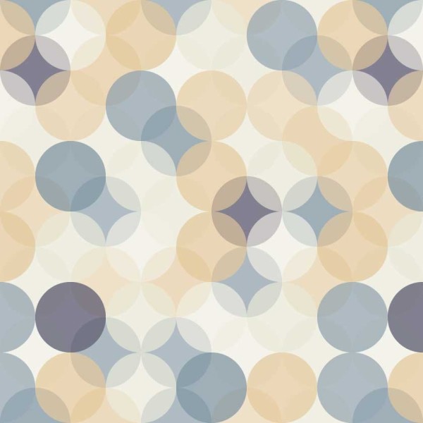 Geometric Retro Circles 8105