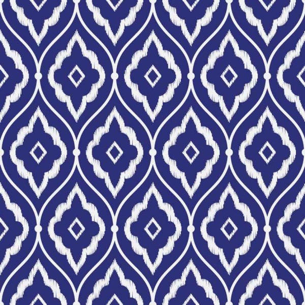 Persian Ikat Indigo Blue and White 5353