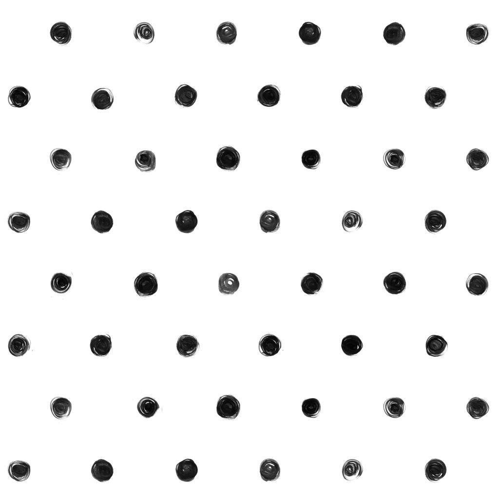 Black And White Polka Dot Pattern Custom Wallpaper