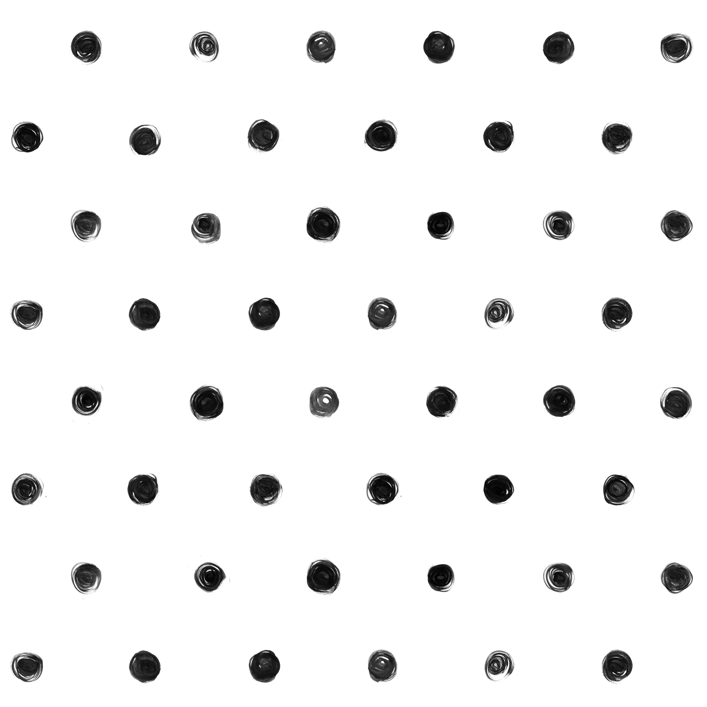 Black and white Polka Dot Pattern - Custom Wallpaper