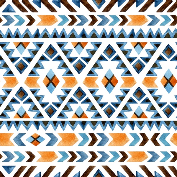 Geometrical ethnic seamless pattern