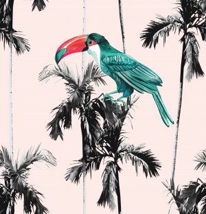 Palm Trees and Toucan