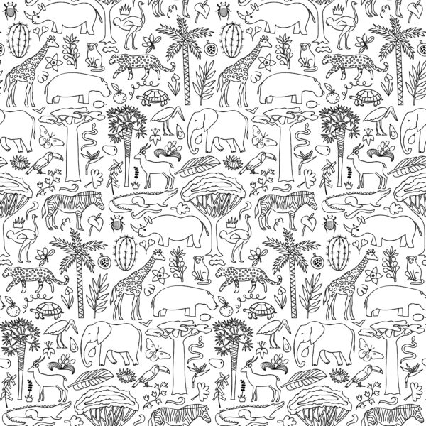 Hand-drawn-Africa-seamless-pattern