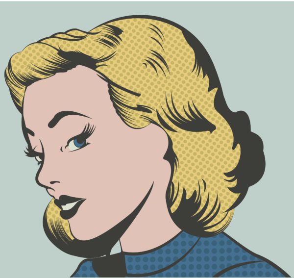 Pop Art Woman vector illustration