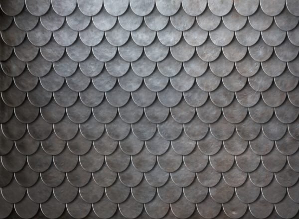 Rusty metal scales armor background