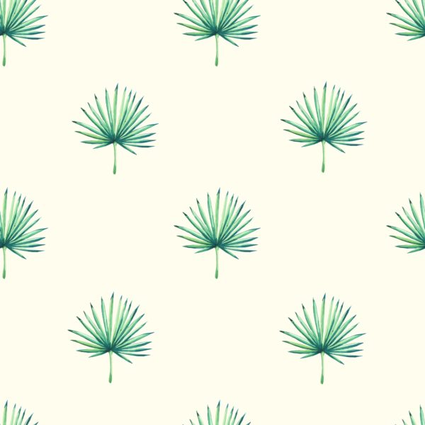 Watercolour-Leaves-Seamless-Tropical-Pattern