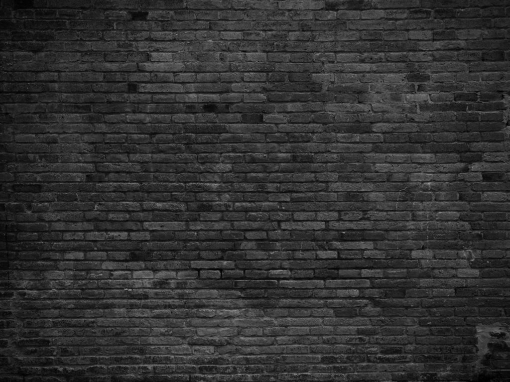 Black painted bricks